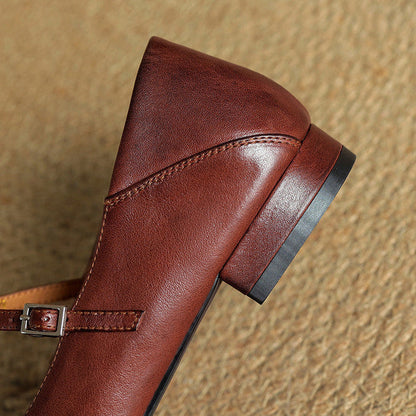 Bia Scarpe Basse in Pelle Genuina