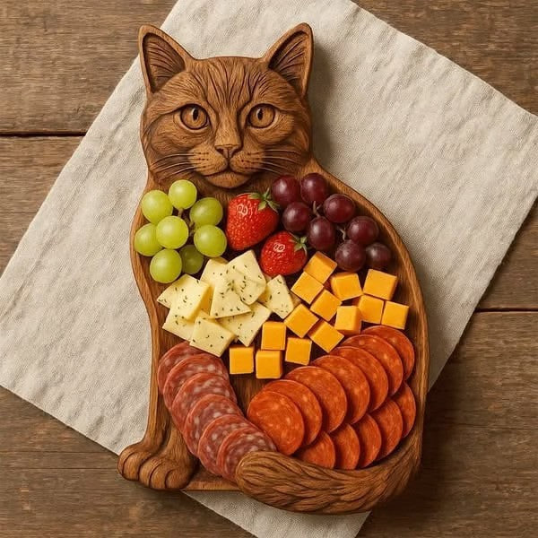 Tagliere di frutta e salumi a tema animali
