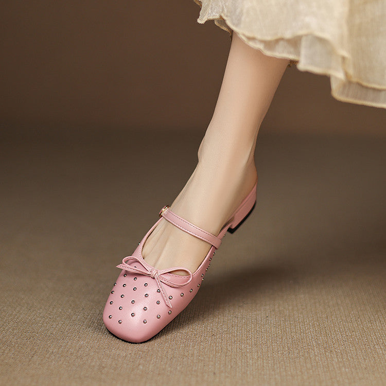 Belle mule in pelle genuina