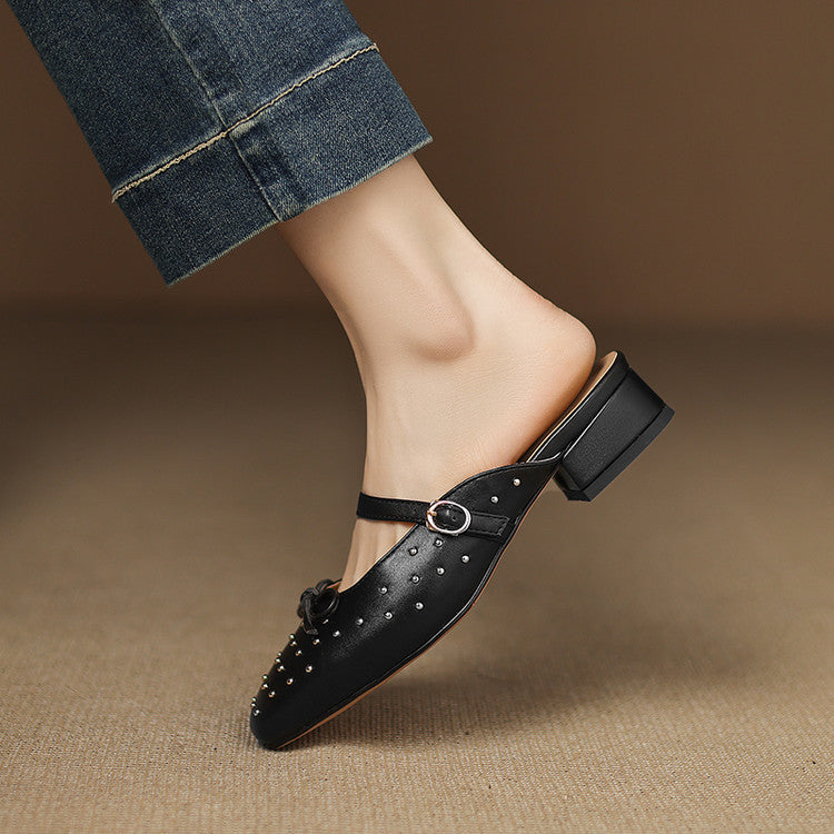 Belle mule in pelle genuina