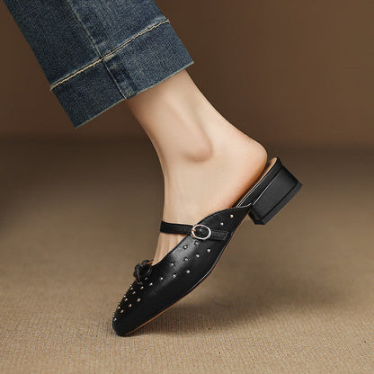 Belle mule in pelle genuina