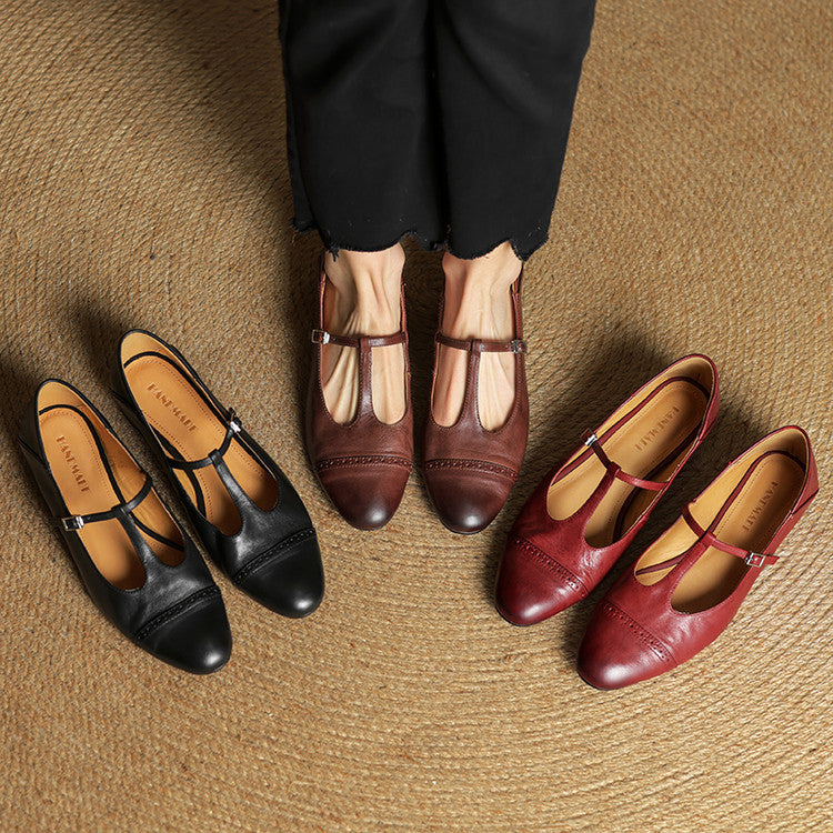 Bia Scarpe Basse in Pelle Genuina