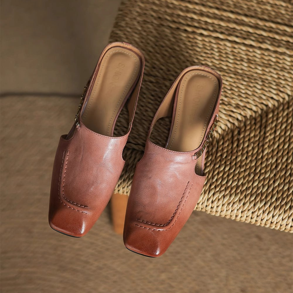 Mule in pelle Avella