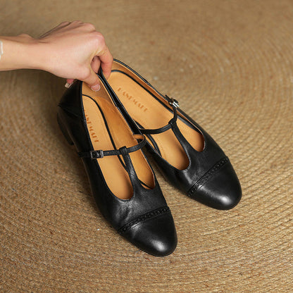 Bia Scarpe Basse in Pelle Genuina