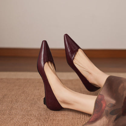 Brisa Décolleté in pelle autentica