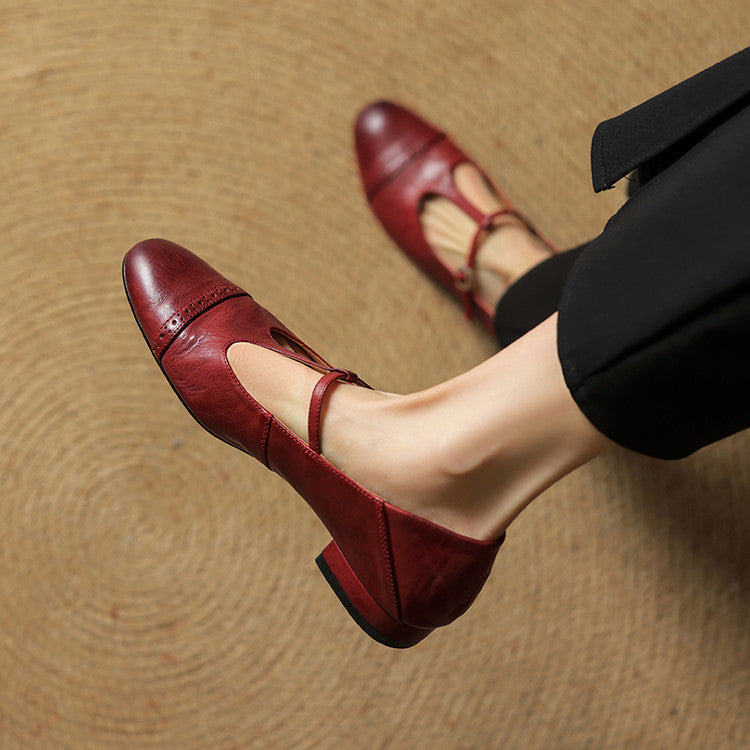 Bia Scarpe Basse in Pelle Genuina