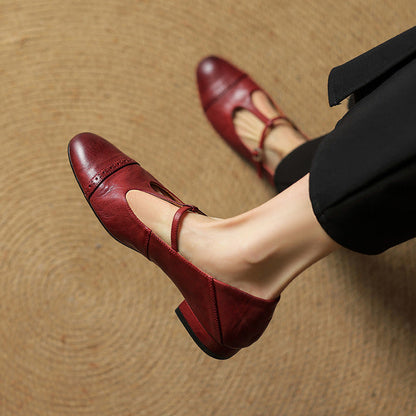 Bia Scarpe Basse in Pelle Genuina