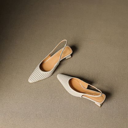 Scarpe slingback in pelle autentica di Aden