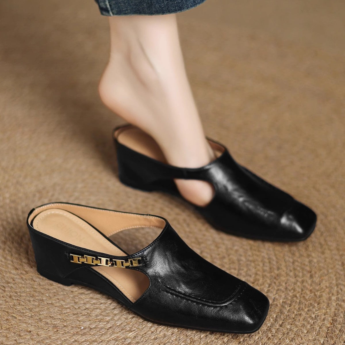 Mule in pelle Avella
