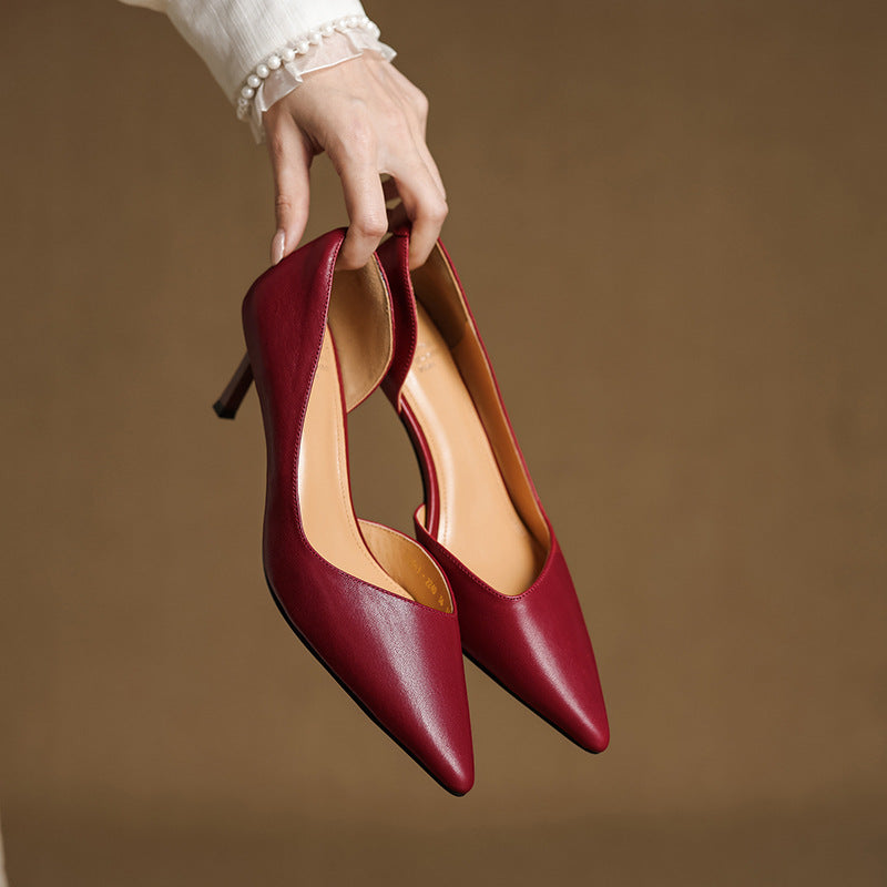 Avella Tacchi in pelle autentica