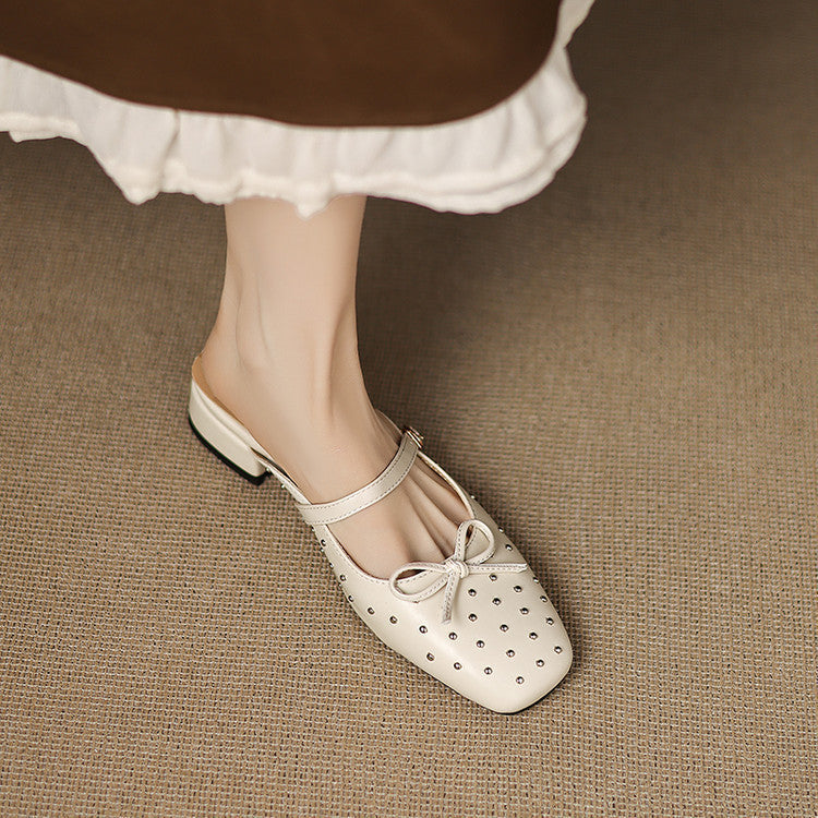 Belle mule in pelle genuina