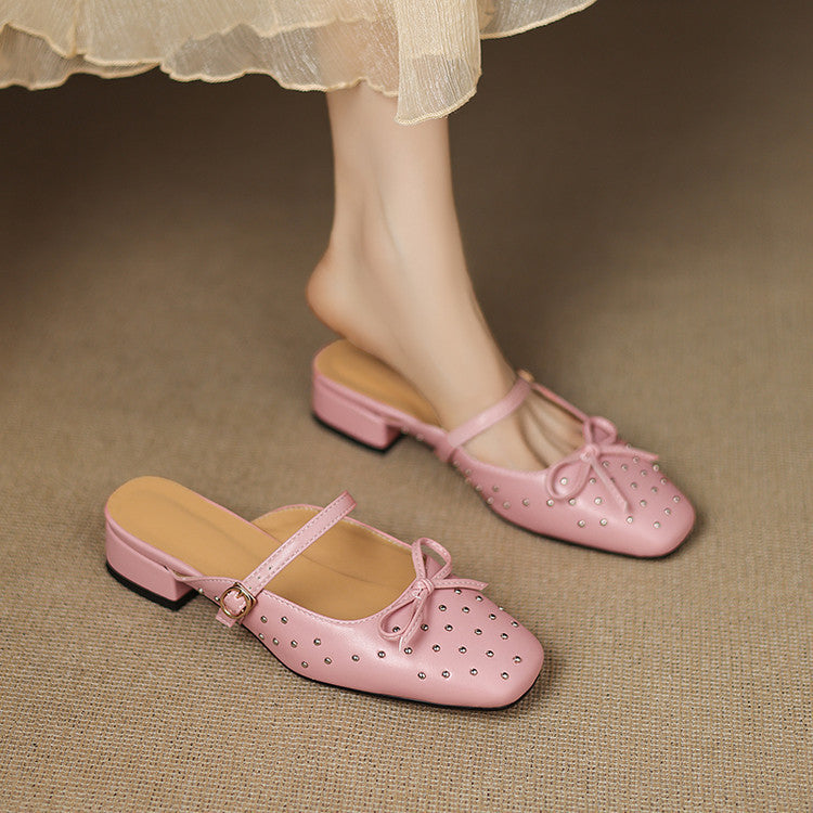 Belle mule in pelle genuina