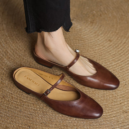 Avina Mules in pelle genuina