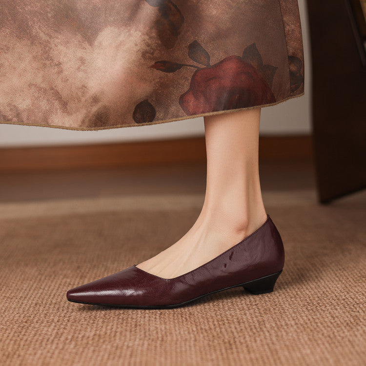 Brisa Décolleté in pelle autentica