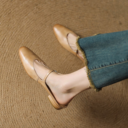Avina Mules in pelle genuina