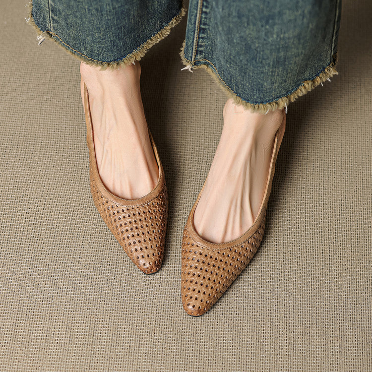 Scarpe slingback in pelle autentica di Aden
