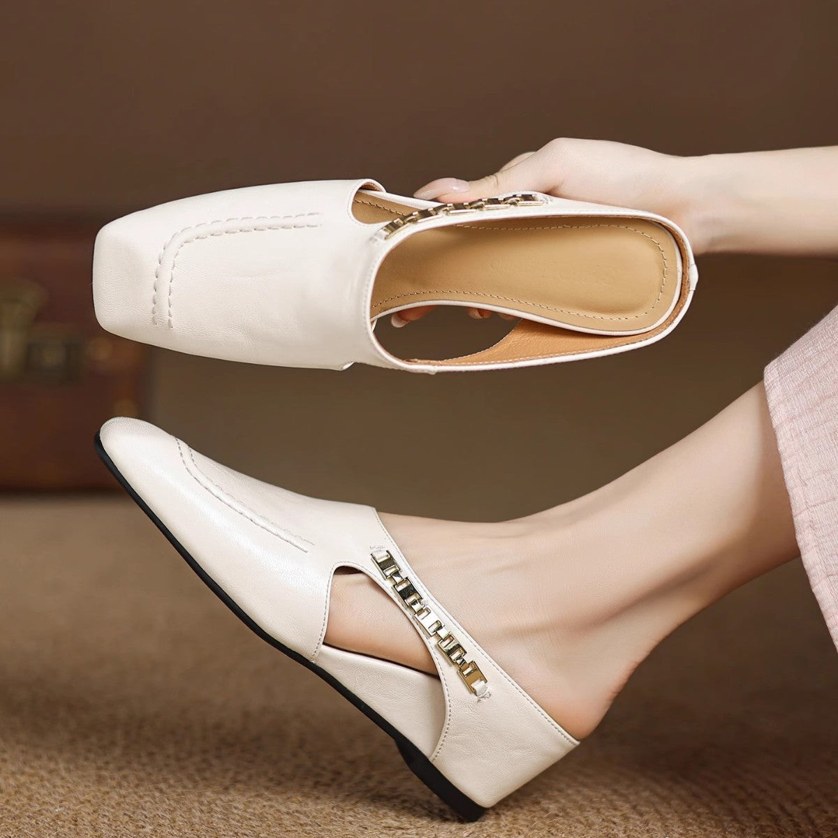 Mule in pelle Avella