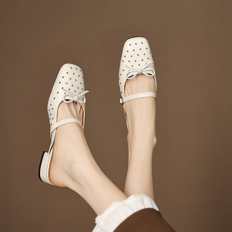 Belle mule in pelle genuina
