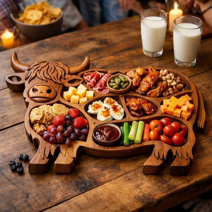 Tagliere di frutta e salumi a tema animali