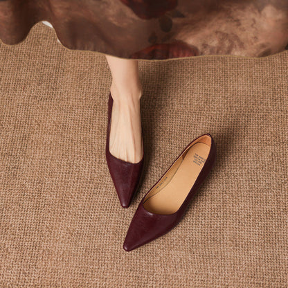 Brisa Décolleté in pelle autentica