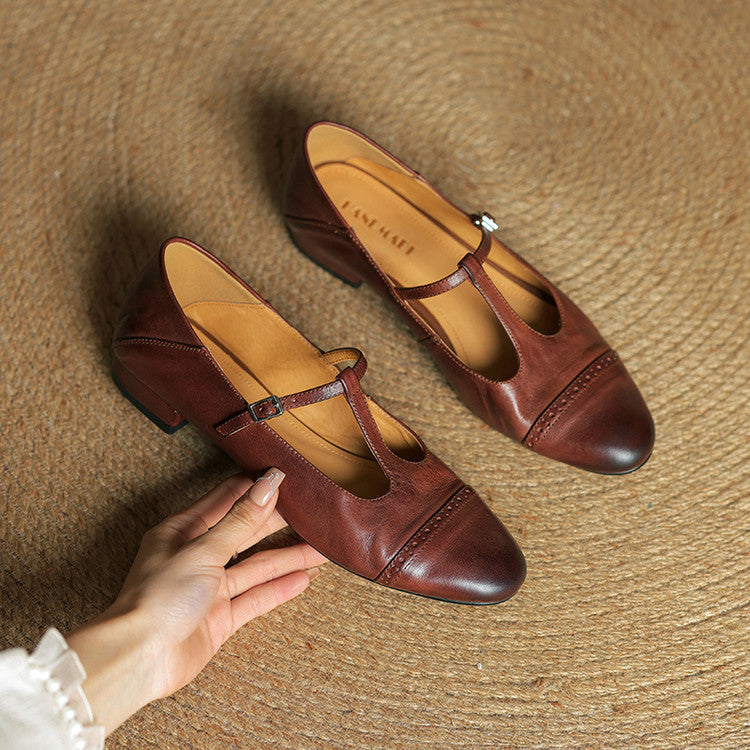 Bia Scarpe Basse in Pelle Genuina