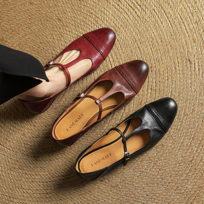 Bia Scarpe Basse in Pelle Genuina