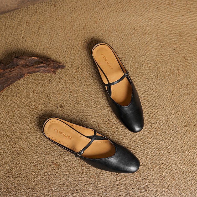 Avina Mules in pelle genuina