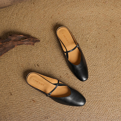Avina Mules in pelle genuina