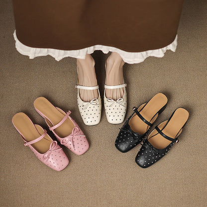 Belle mule in pelle genuina