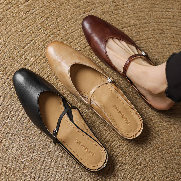 Avina Mules in pelle genuina