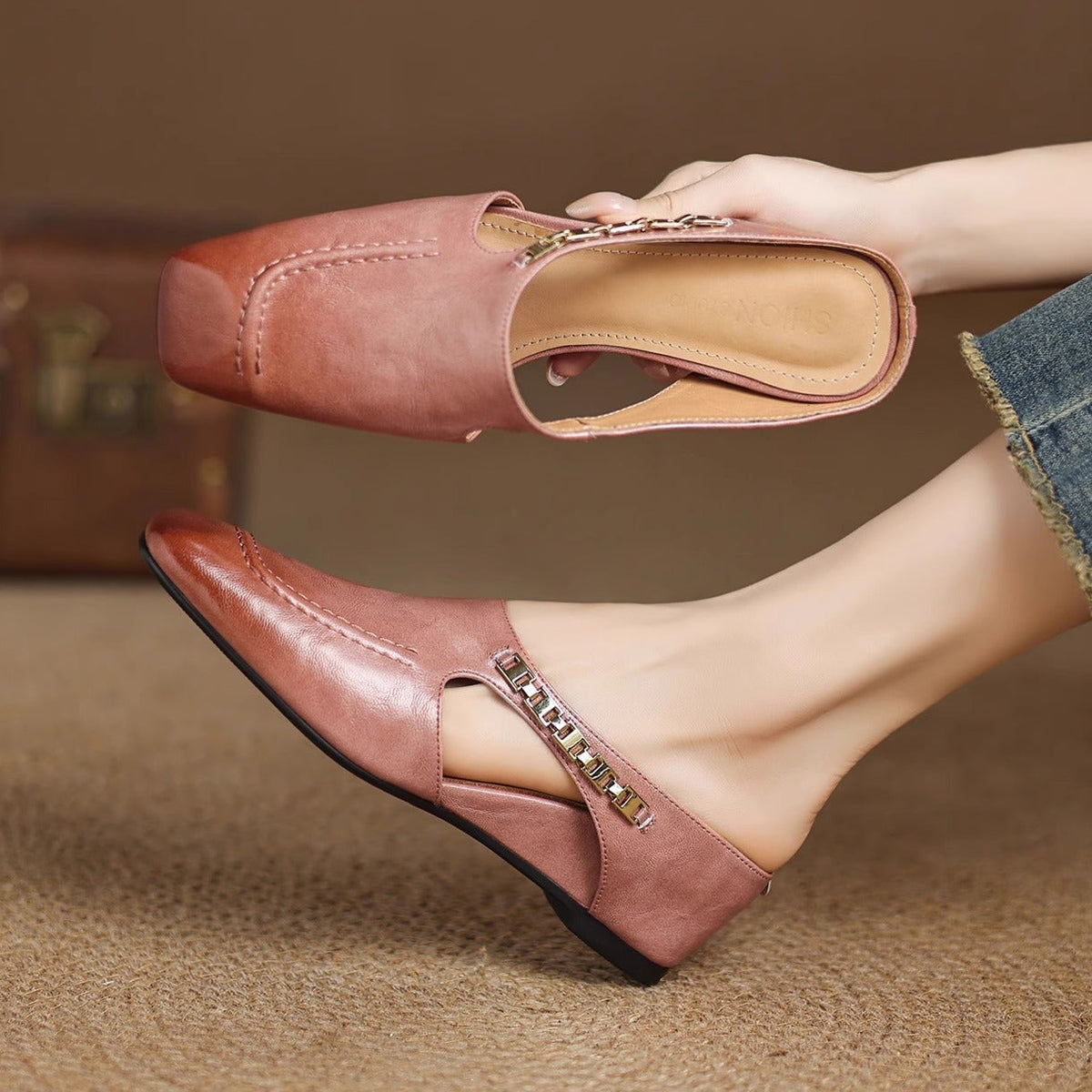 Mule in pelle Avella