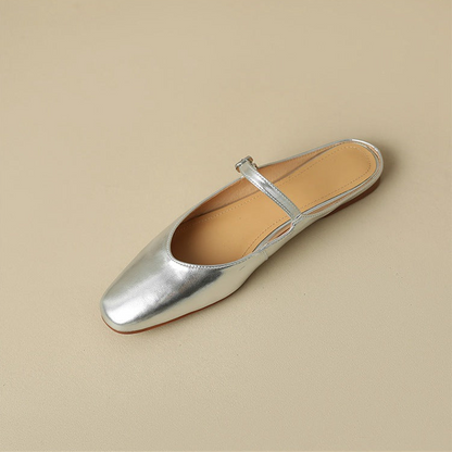 Mules in pelle autentica di Amini