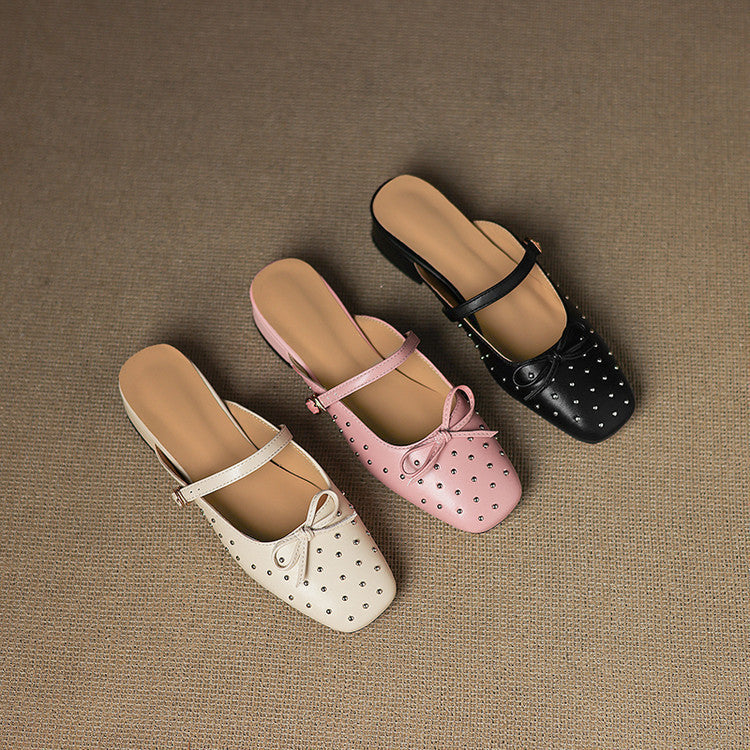 Belle mule in pelle genuina