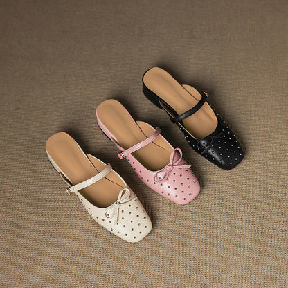 Belle mule in pelle genuina