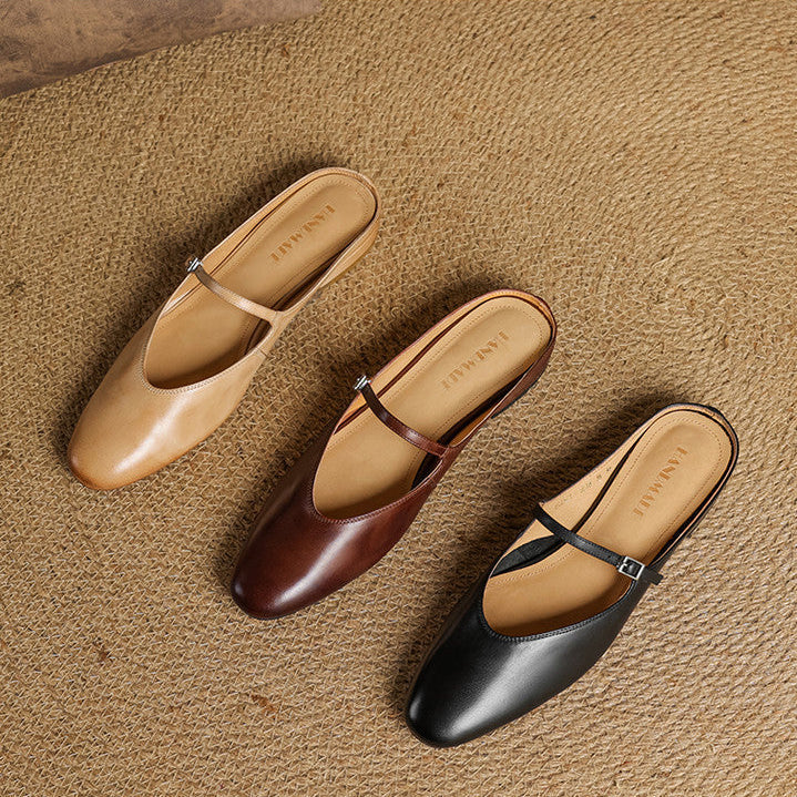 Avina Mules in pelle genuina