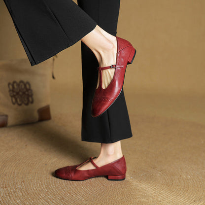 Bia Scarpe Basse in Pelle Genuina