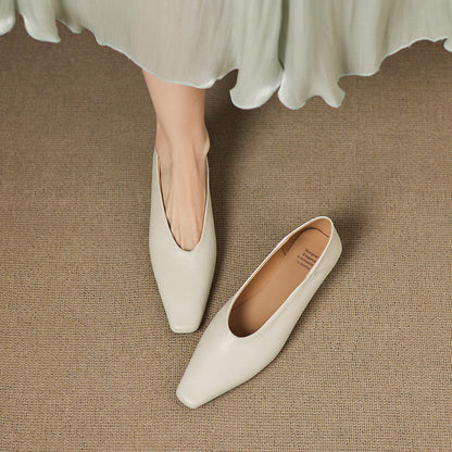 Amira Ballerine in pelle genuina