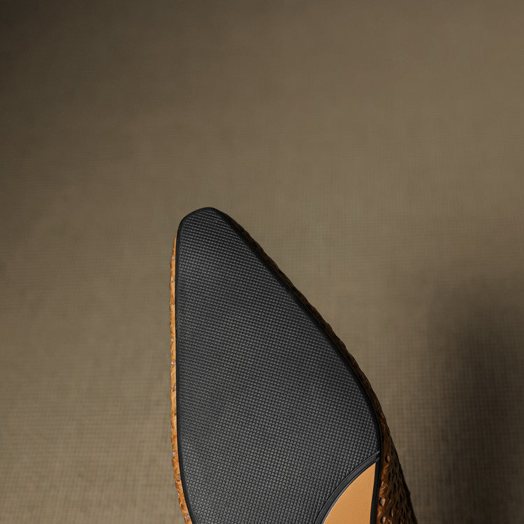 Scarpe slingback in pelle autentica di Aden