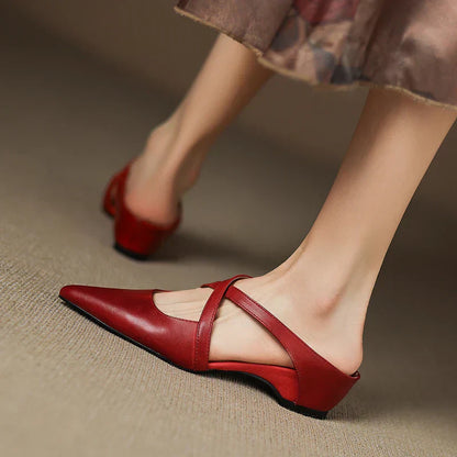 Aluna Mules in pelle autentica
