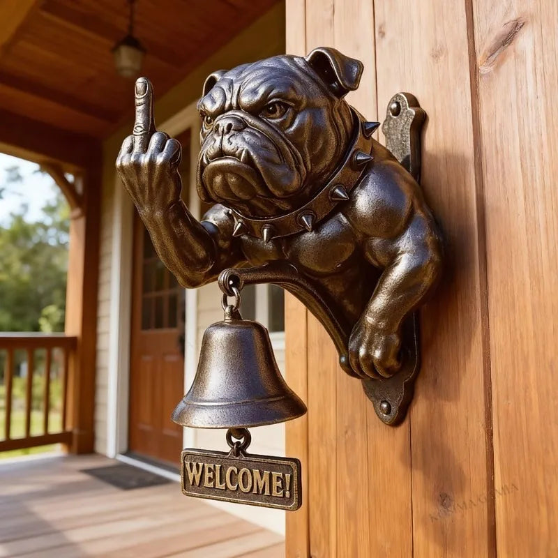 Campanello del bulldog arrabbiato