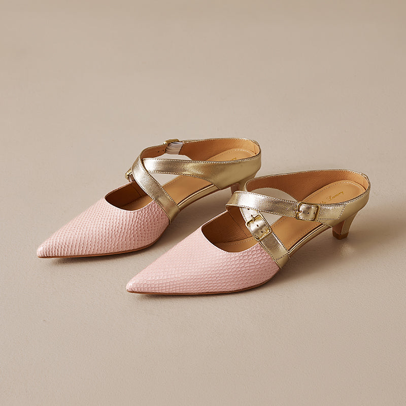 Brielle Mules in pelle genuina