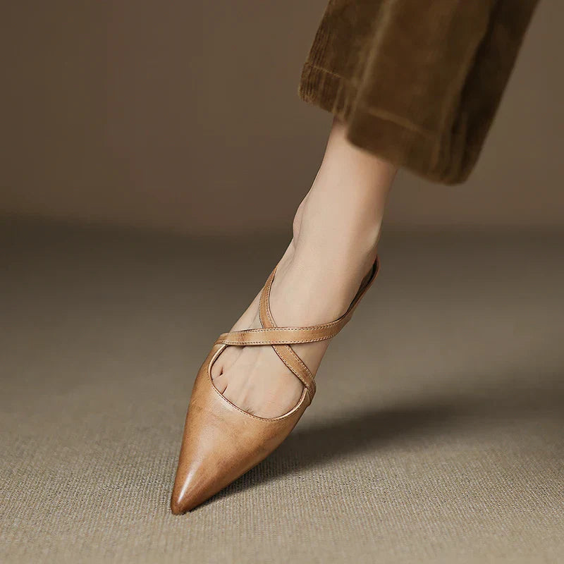 Aluna Mules in pelle autentica