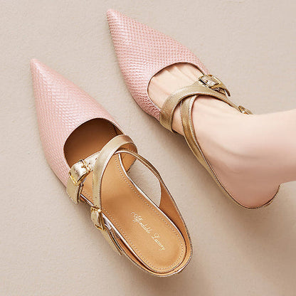 Brielle Mules in pelle genuina