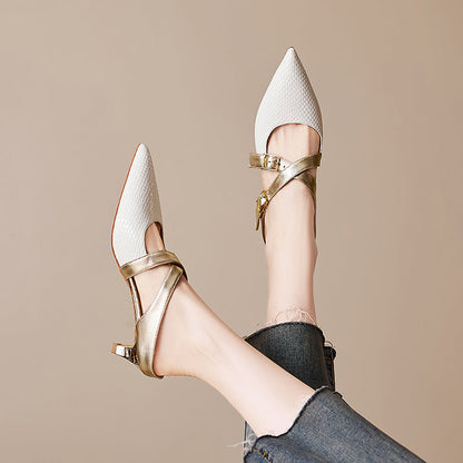 Brielle Mules in pelle genuina