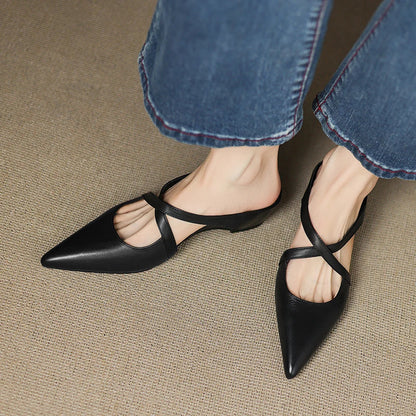 Aluna Mules in pelle autentica