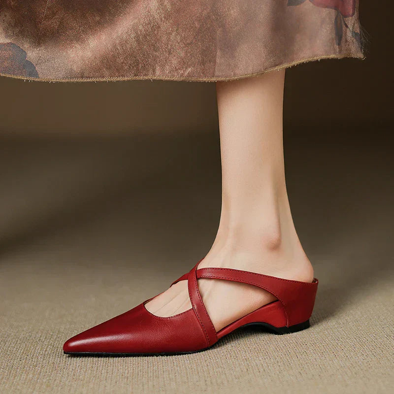 Aluna Mules in pelle autentica