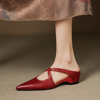 Aluna Mules in pelle autentica