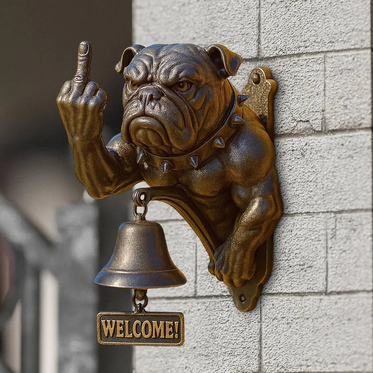 Campanello del bulldog arrabbiato