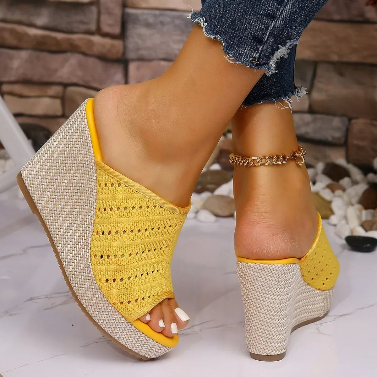 Sandali con zeppa Amelie