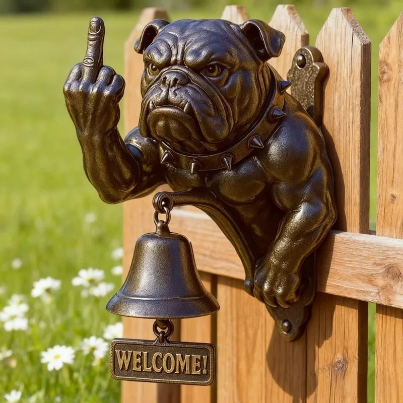 Campanello del bulldog arrabbiato